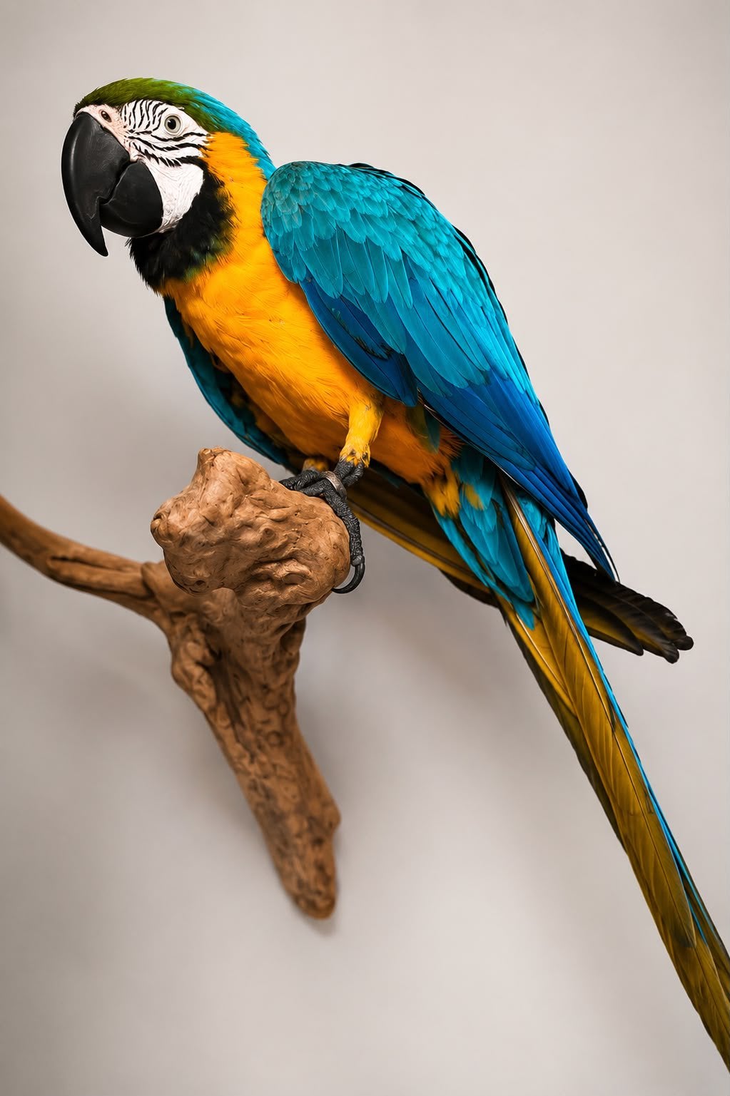 Opgezette blauw gele ara, Verzamelen, Dierenverzamelingen, Ophalen of Verzenden, Vogel, Opgezet dier