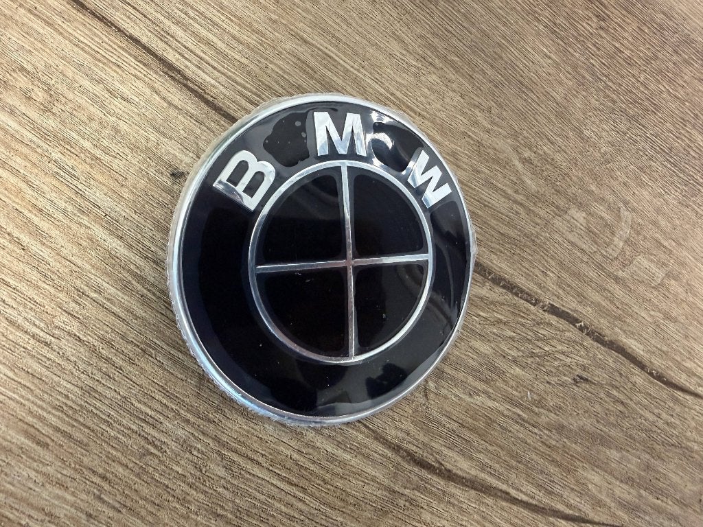 Zwarte BMW Kofferbak /Achterzijde Logo 78 mm, Ophalen of Verzenden