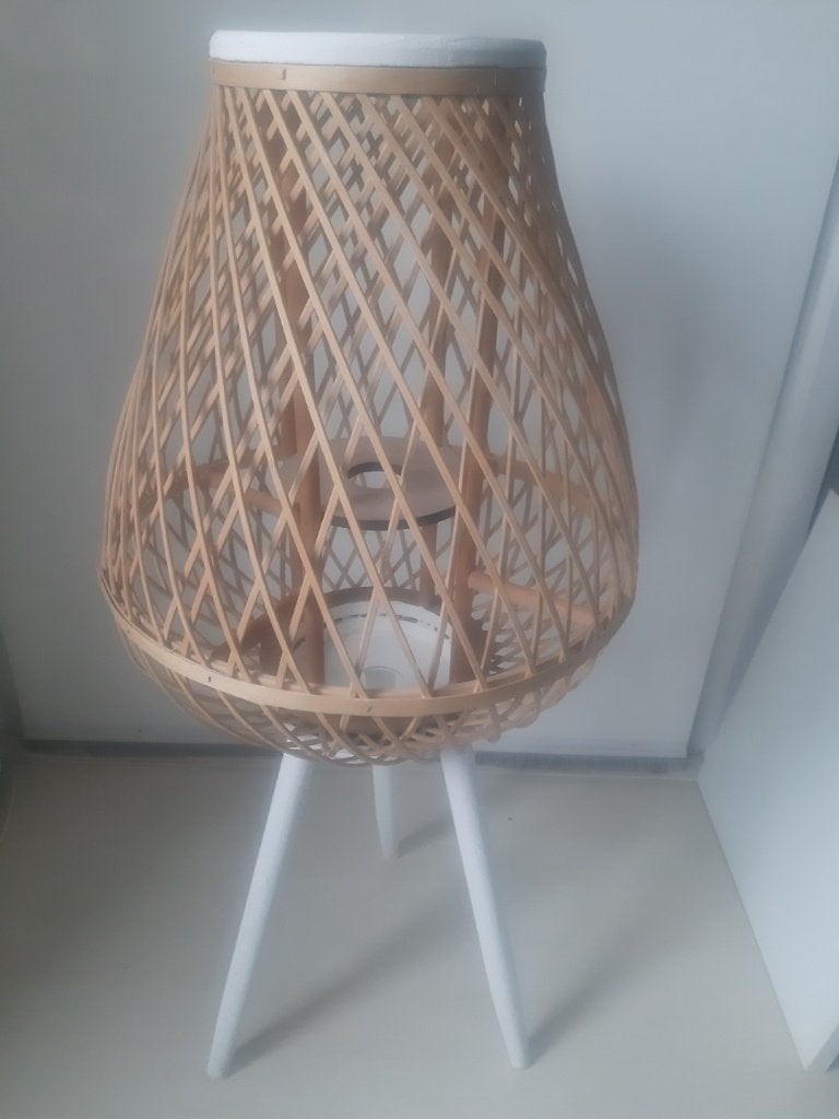 Design Lamp windlicht, Ophalen, Nieuw, Beige, Hout