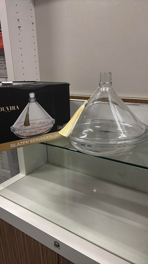 GLAZEN tagine 28 cm, Ophalen, Mttn, Nieuw, Trading@hotmail.com