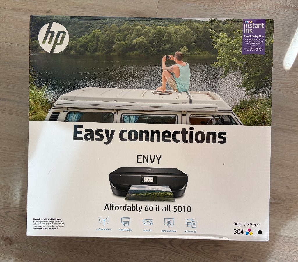 HP inktjet printer, Inkjetprinter, All-in-one, Ingebouwde Wi-Fi, Zo goed als nieuw