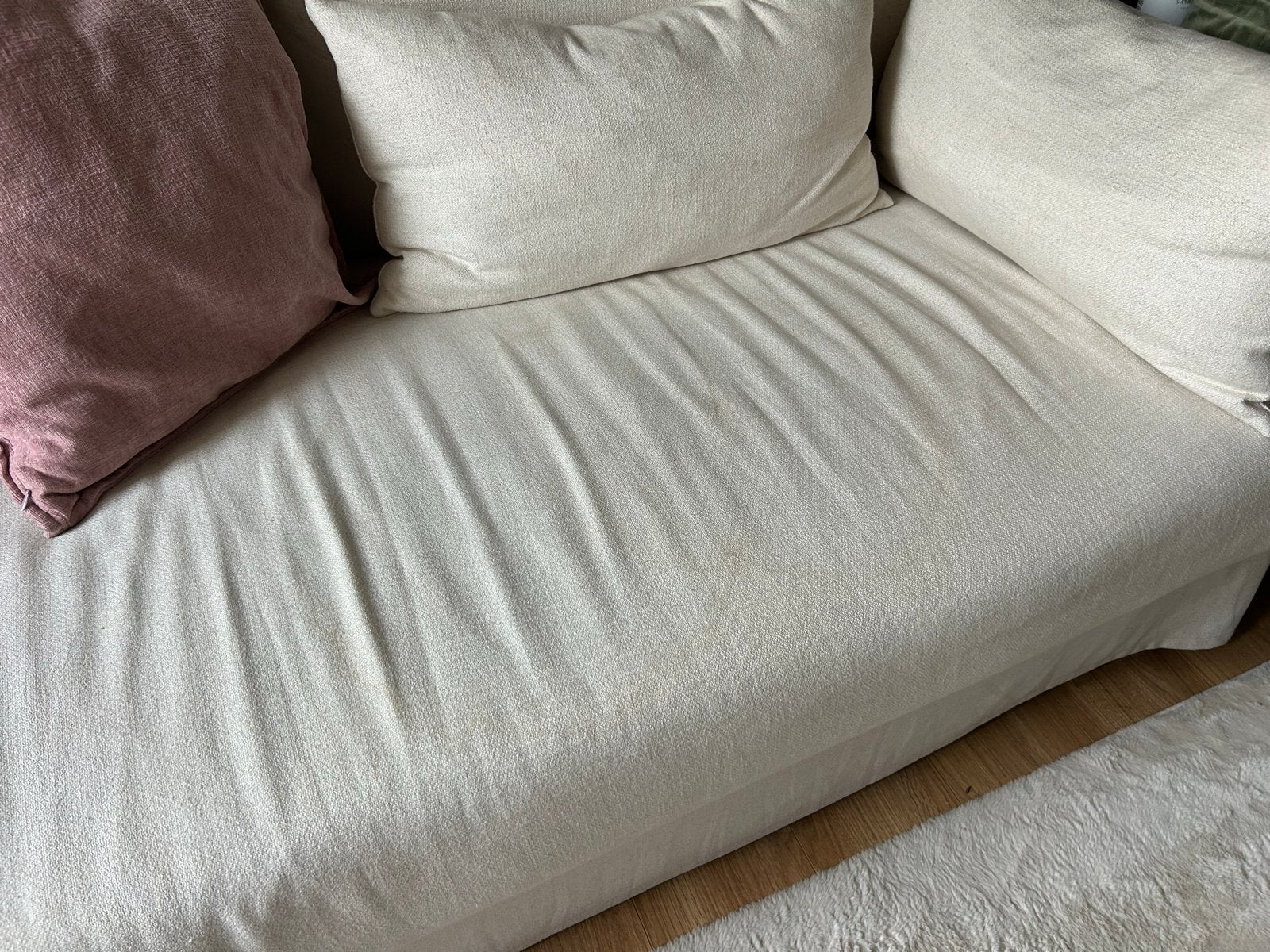 IKEA bank, Huis en Inrichting, Ophalen of Verzenden, Gebruikt, Crème