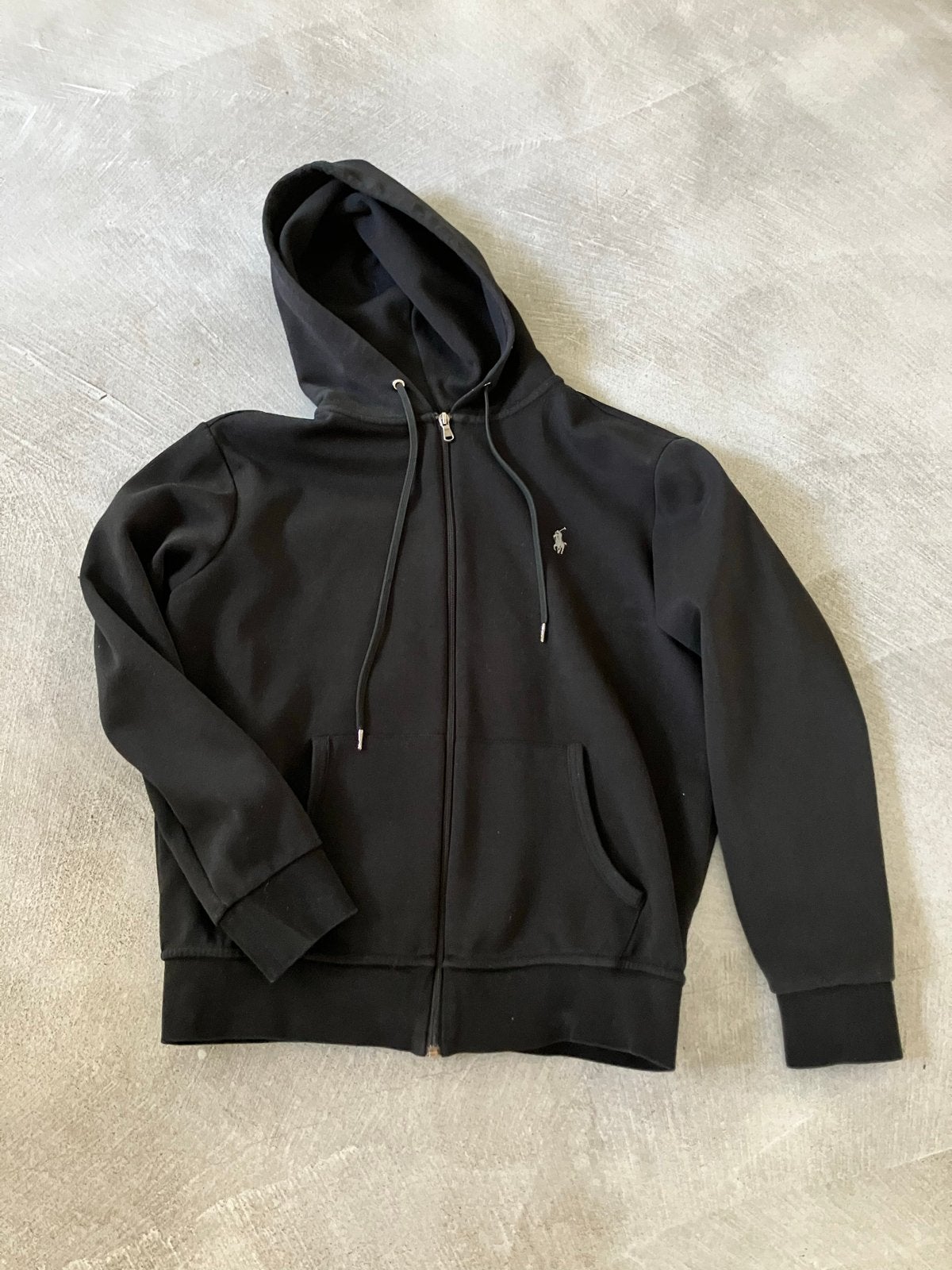 Polo Ralph Lauren Hoodie Zwart Maat M, Ophalen of Verzenden, Gedragen, Maat 48/50 (M), Zwart