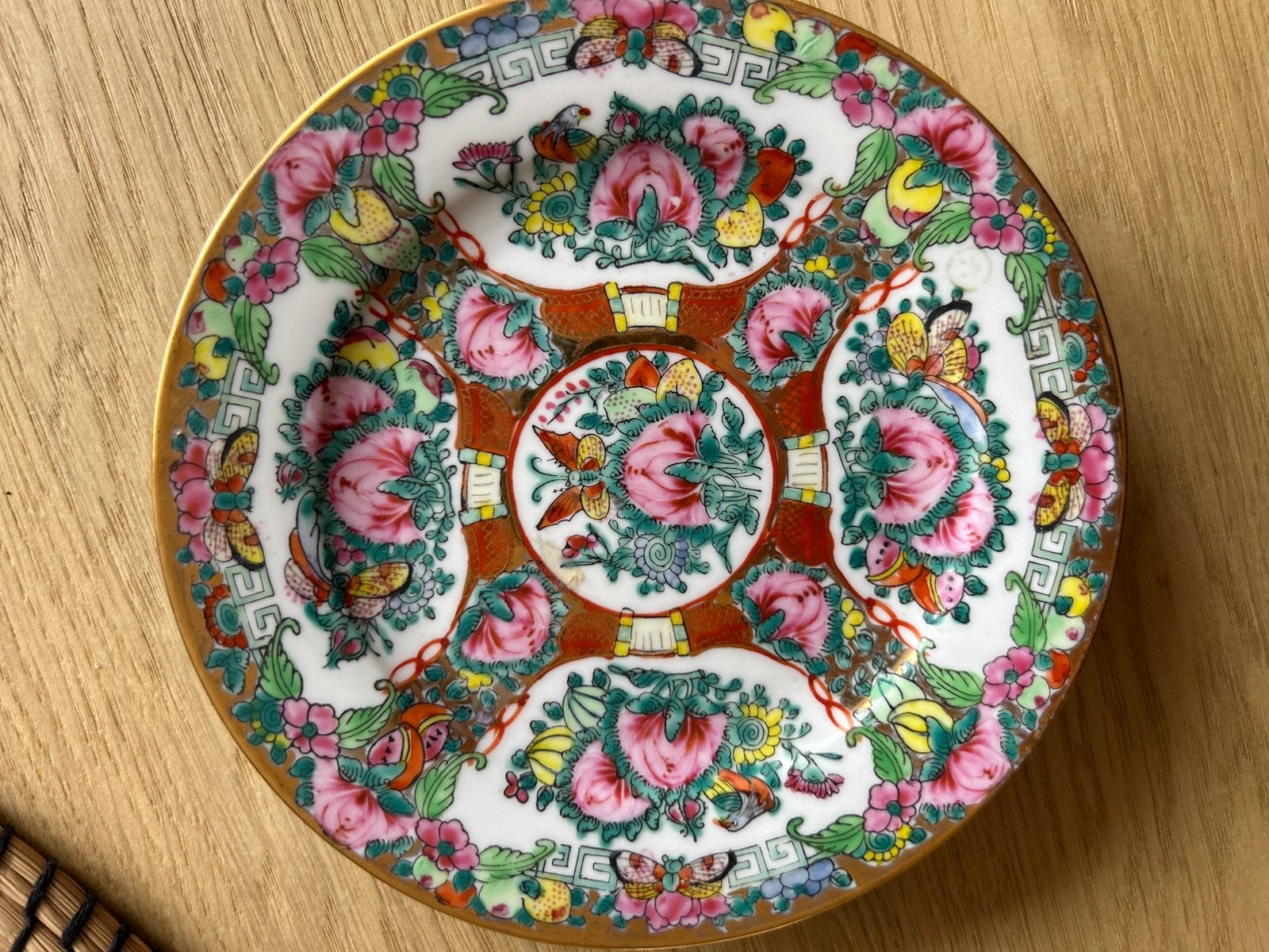 3x Vintage Chinees Porselein Bordjes, Ophalen