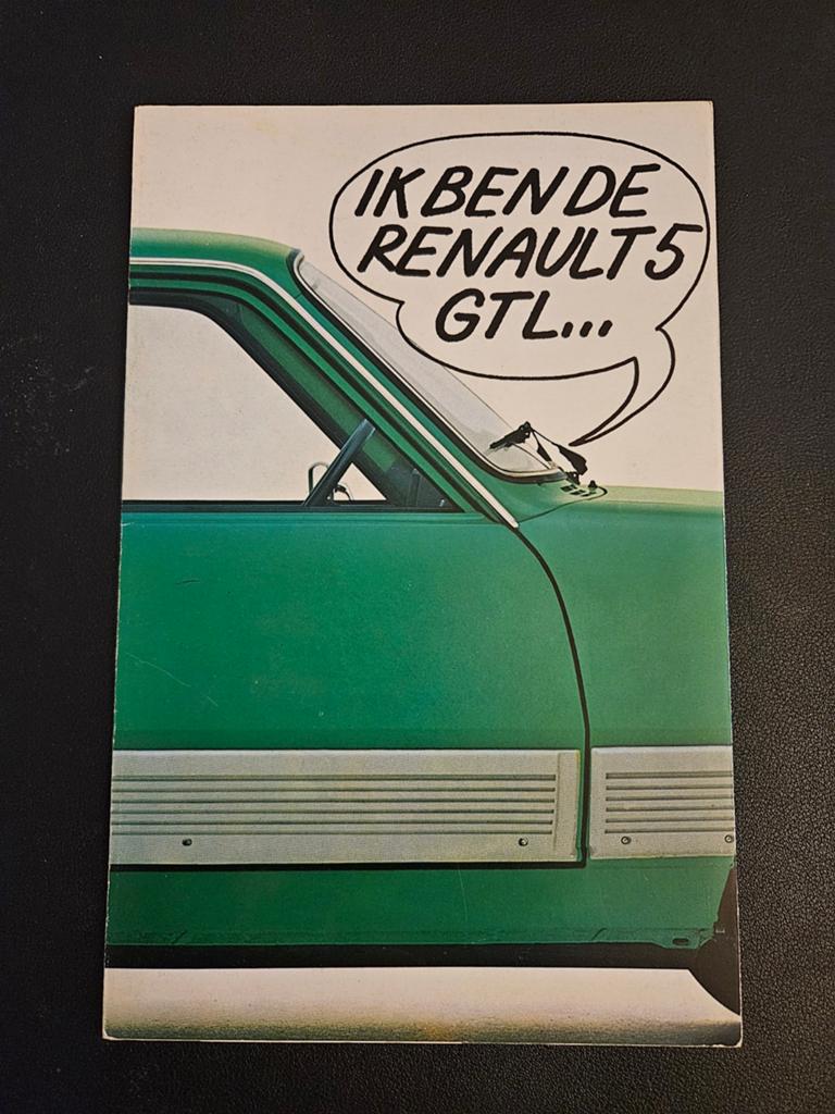 Brochure Renault 5 GTL, Ophalen of Verzenden, Zo goed als nieuw, Renault