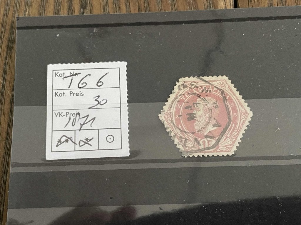 postzegels Belgie TG6 gestempeld 1871 op kaart 152-b, Verzenden, Gestempeld, Gestempeld