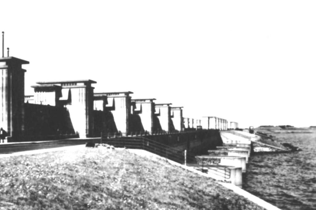 967435 Zuiderzeewerken Afsluitdijk 1954 Onbeschreven, Ophalen of Verzenden, 1940 tot 1960, Ongelopen, Noord-Holland