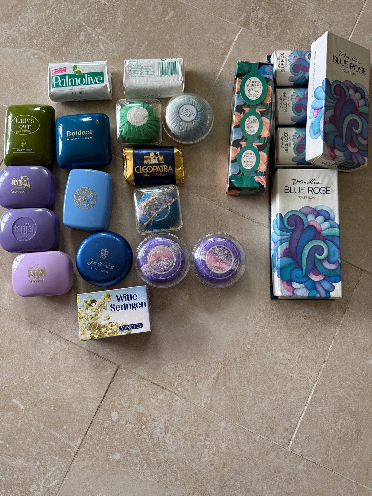 Diverse Zeepcollectie: Palmolive, Boldoot, Fenjal, Vinolia, Ophalen of Verzenden, Gebruikt, Bad & Douche