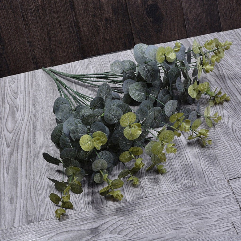 Kunst Eucalyptus / Nep Plant Namaak Bloem Boeket Tuin Decor, Verzenden, Nieuw, Kunstplant