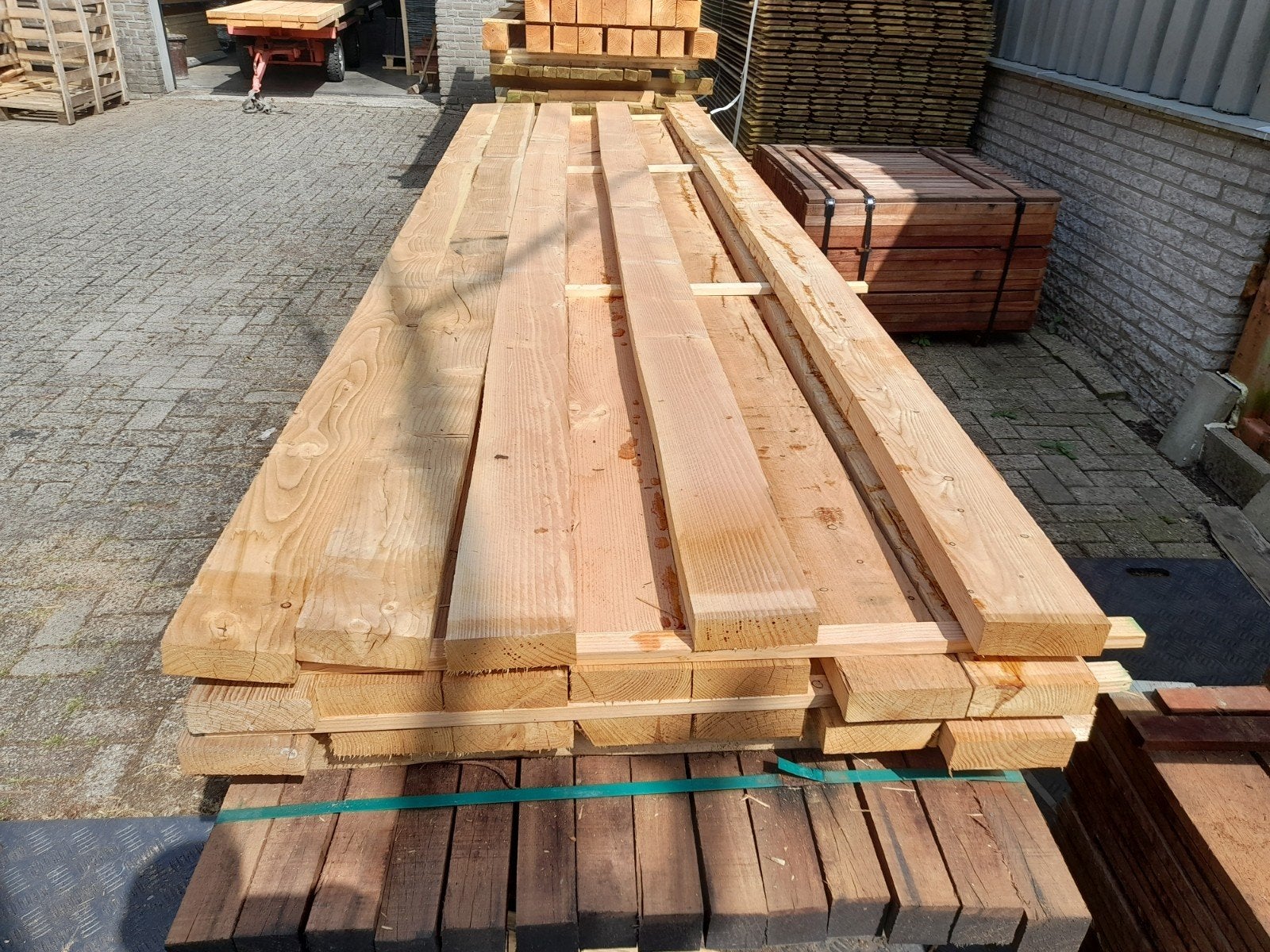 Douglas regels 5x15x400 cm, B-keus, balken, overkapping, Ophalen, Nieuw, 250 cm of meer, Balken