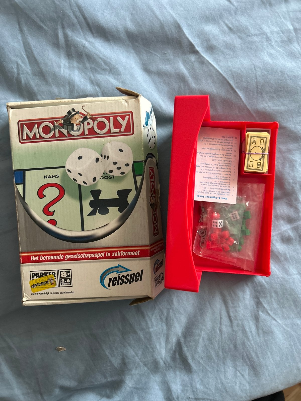 Monopoly Reisspel - Het beroemde gezelschapsspel, Drie of vier spelers, Ophalen of Verzenden, Gebruikt, Reisspel