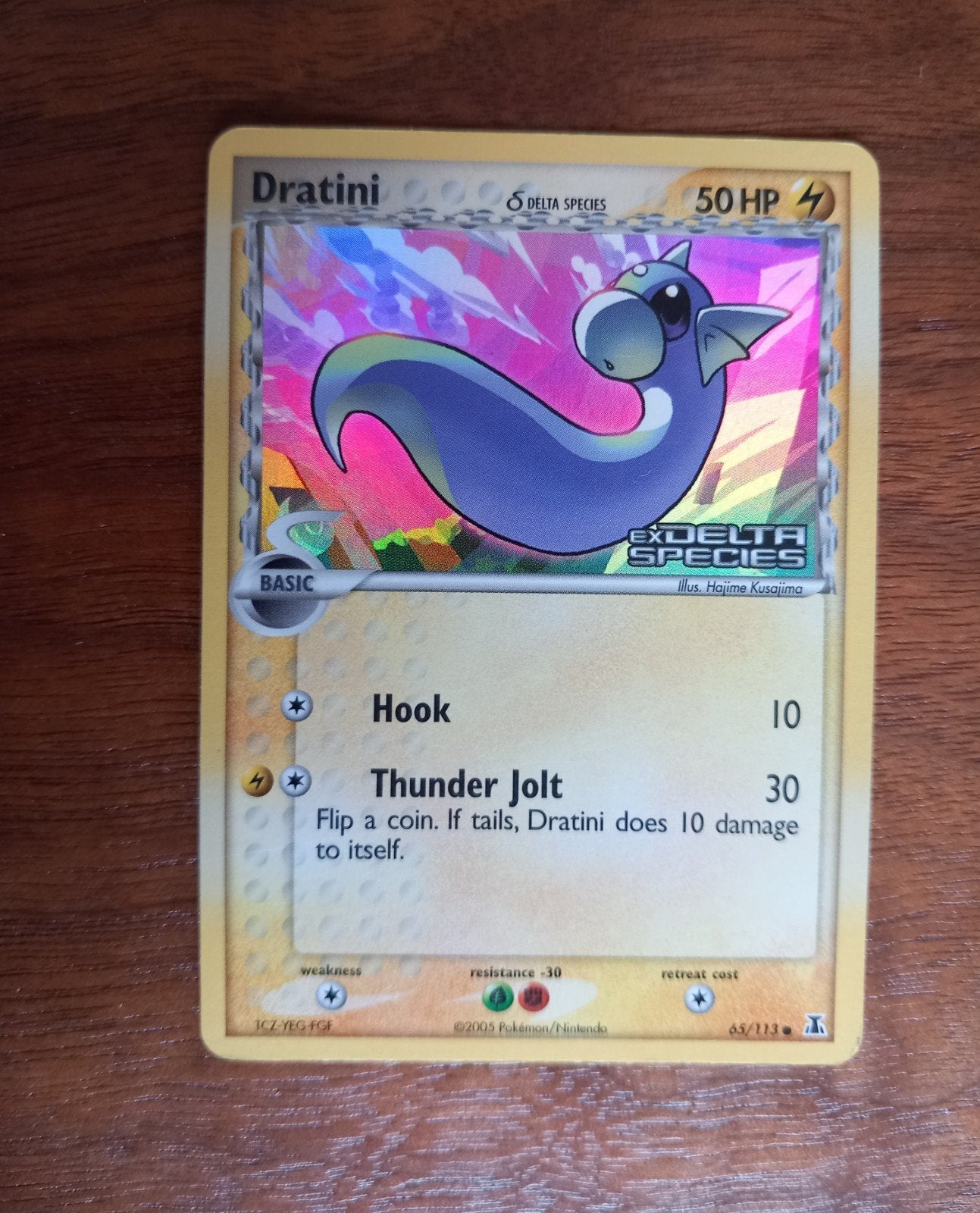Dratini Delta Species Pokémon Kaart (Foil), Ophalen of Verzenden, Gebruikt, Losse kaart, Foil