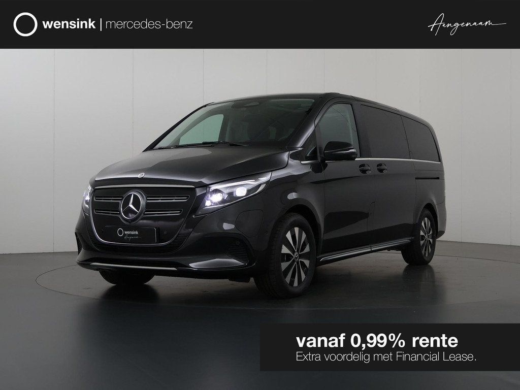 Mercedes-Benz EQV 300 L2 Avantgarde 90 kWh | Panoramadak | B, Auto's, Stof, Zwart, 365 km, 7 stoelen