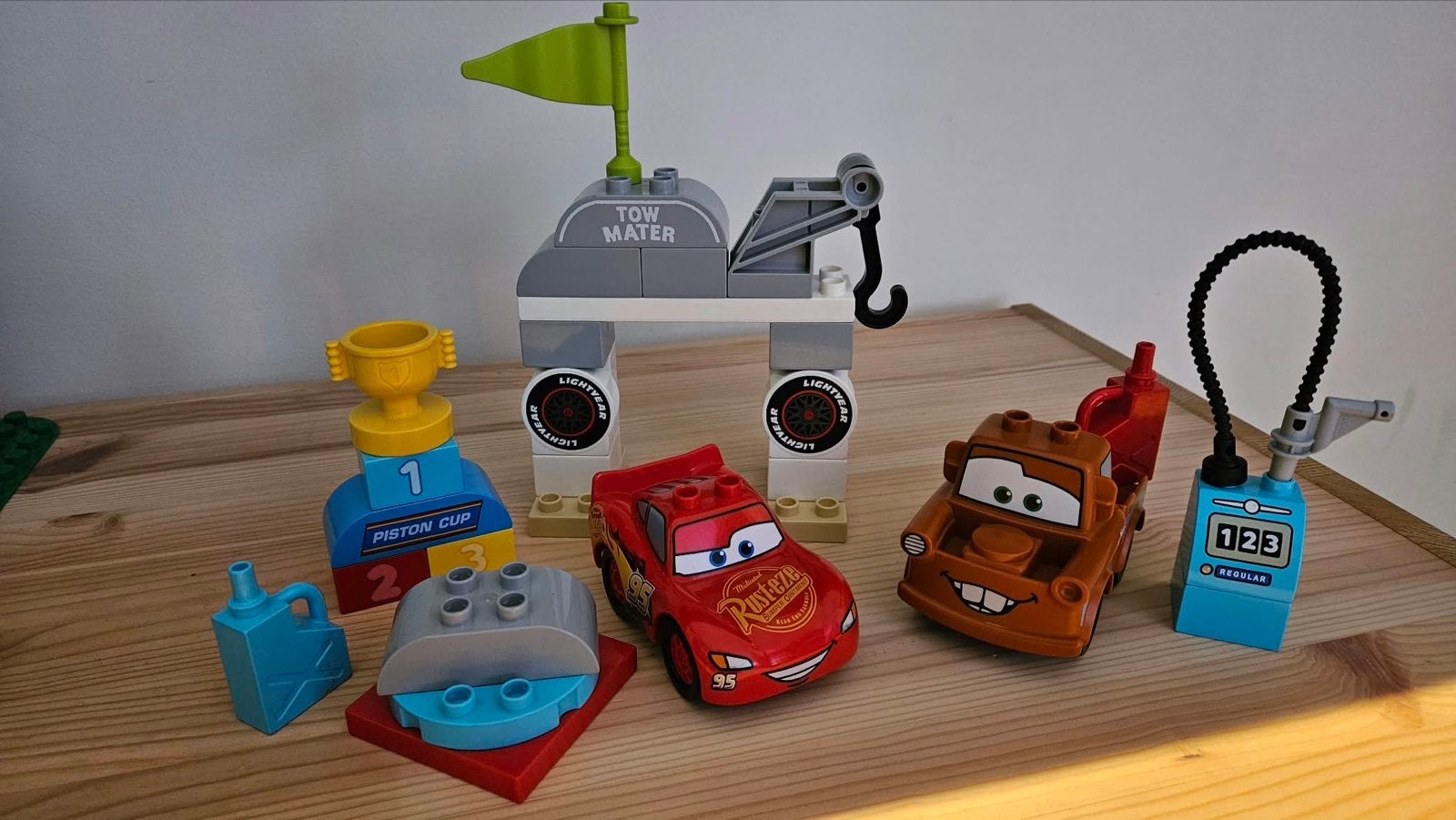 LEGO Duplo Cars Bliksem McQueen Takelwagen Mater set, Ophalen of Verzenden, Gebruikt, Overige merken