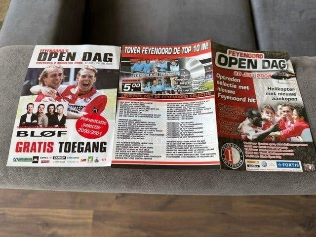 Feyenoord oude Open Dag reclame, Ophalen of Verzenden, Gebruikt, Feyenoord, Poster, Plaatje of Sticker