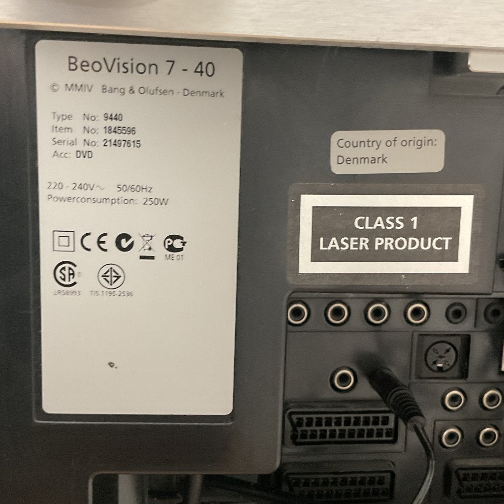 Televisie Beovision 7 40 inclusief luxe muurbeugel, Gebruikt, 50 Hz, 80 tot 100 cm, Ophalen