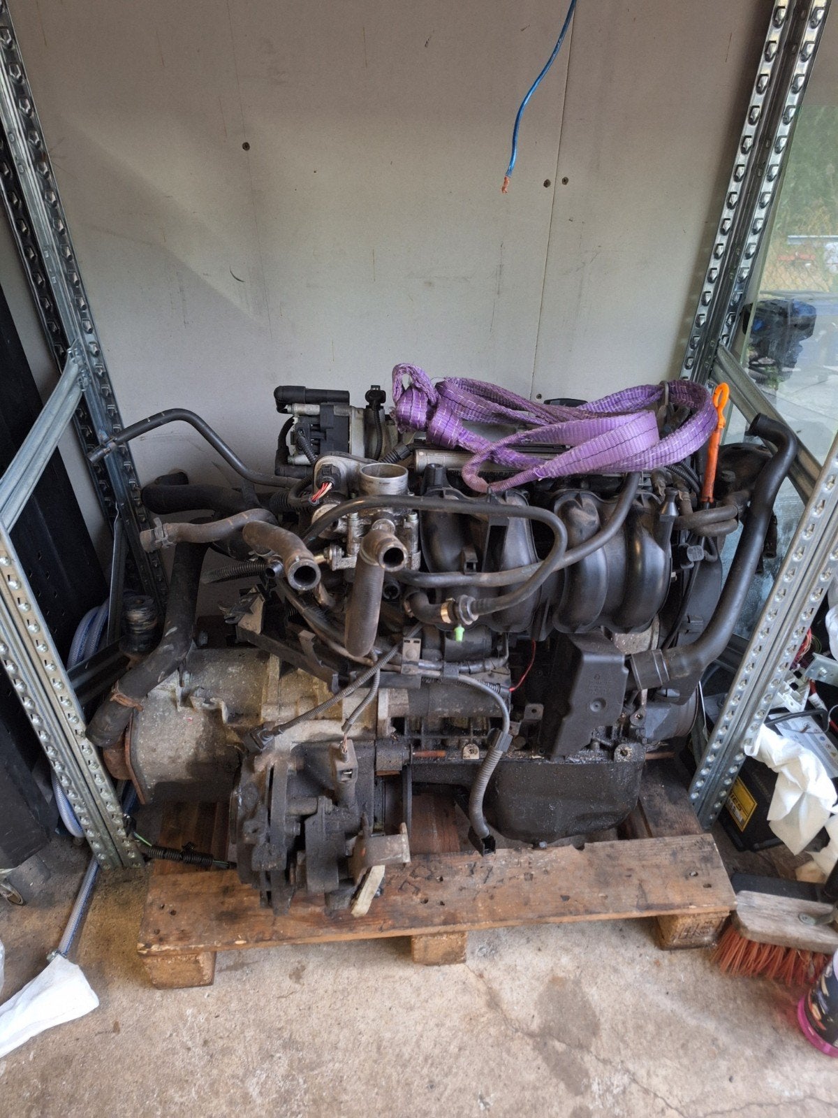vw lupo 1.4 16v 55kw motorblok en versnellingsbak, Ophalen, Gebruikt