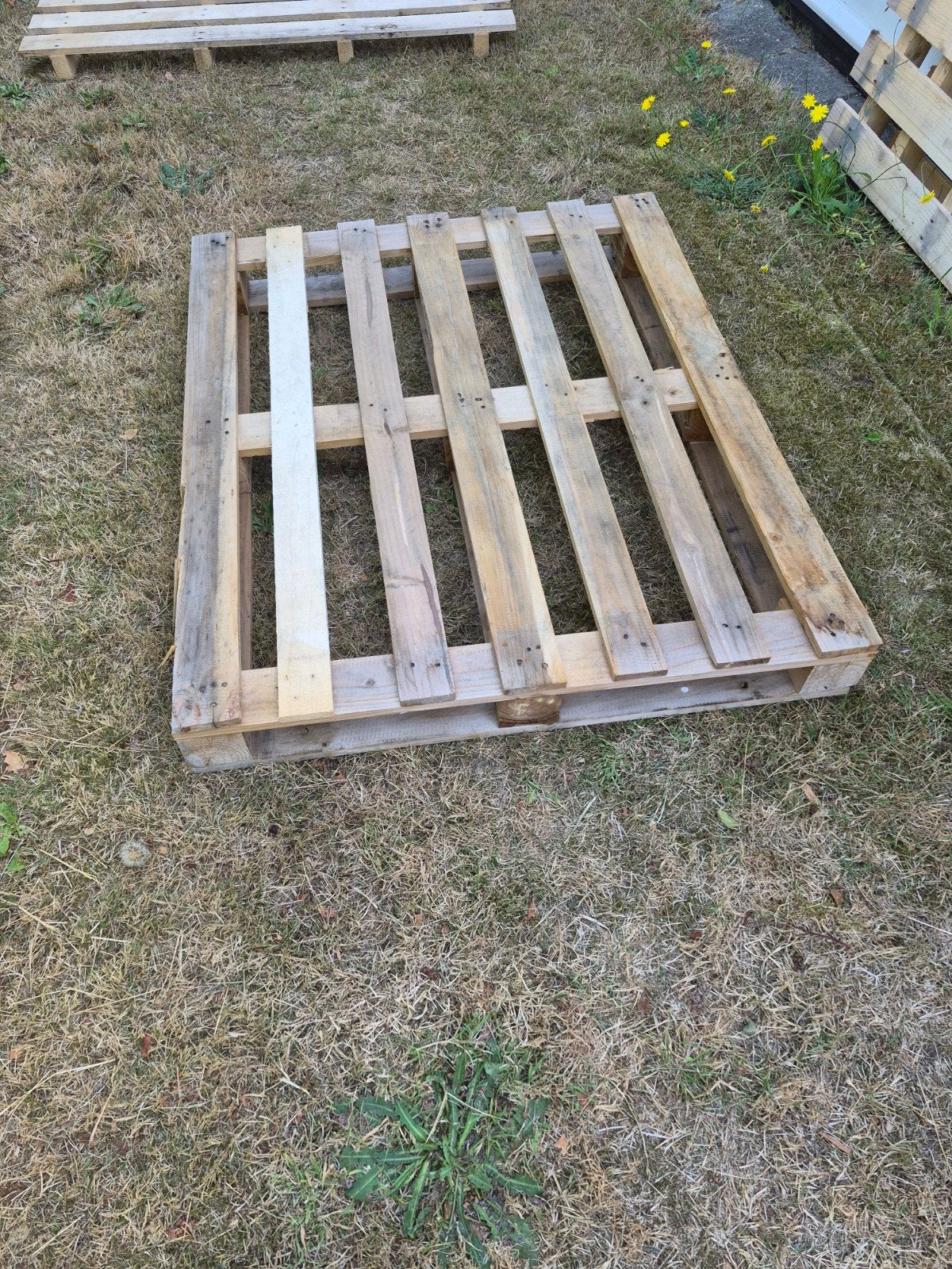 Pallet hout 95x115 cm gratis afhalen, Ophalen, Gebruikt, Hout