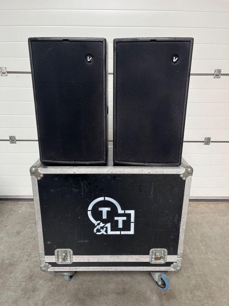 Verity MPS12 , Topkast incl. Flightcase (4x), Audio, Tv en Foto, Luidsprekers, Overige typen, Zo goed als nieuw, 120 watt of meer