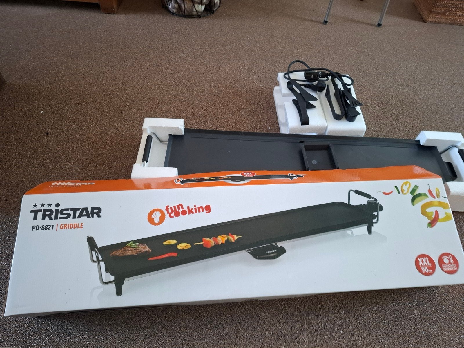 Tristar PD-8821 XXL Tafelgrill - Nieuw in doos, Ophalen of Verzenden, Nieuw, Tafelgrill