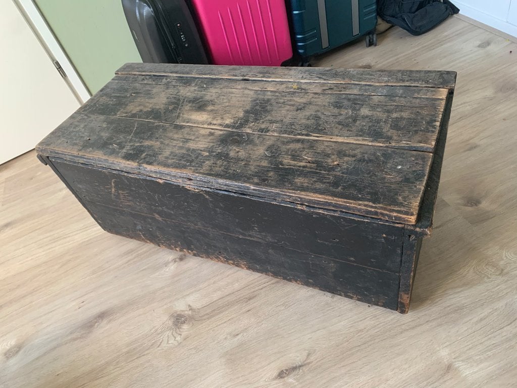 Vintage dekenkist - Opbergkist, Ophalen, Minder dan 50 cm, Gebruikt, 50 tot 100 cm
