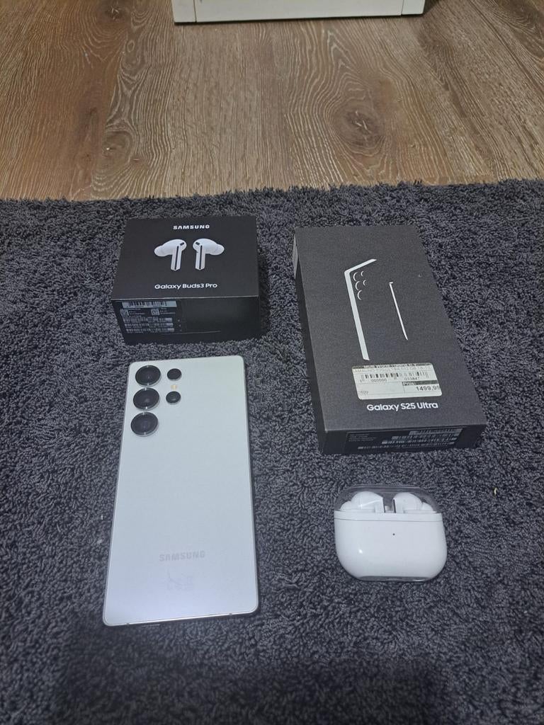 Samsung S25 Ultra + Galaxy Buds 3 Pro SPOED, Telecommunicatie, Mobiele telefoons | Samsung, Overige modellen, Wit, Touchscreen
