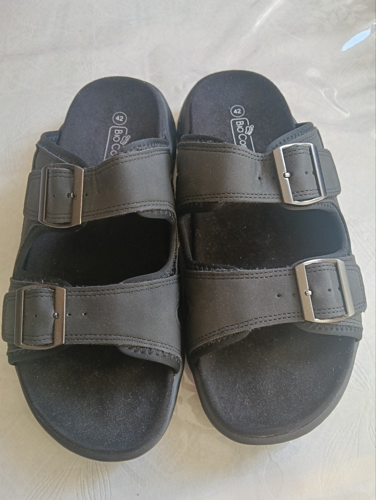 Bio Comfort Zwarte Sandalen Maat 42, Sandalen, Zwart, Bio Comfort, Ophalen of Verzenden