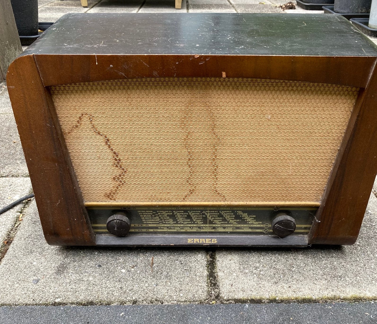 Vintage Erres radio KY514 – bouwjaar 1951, Ophalen
