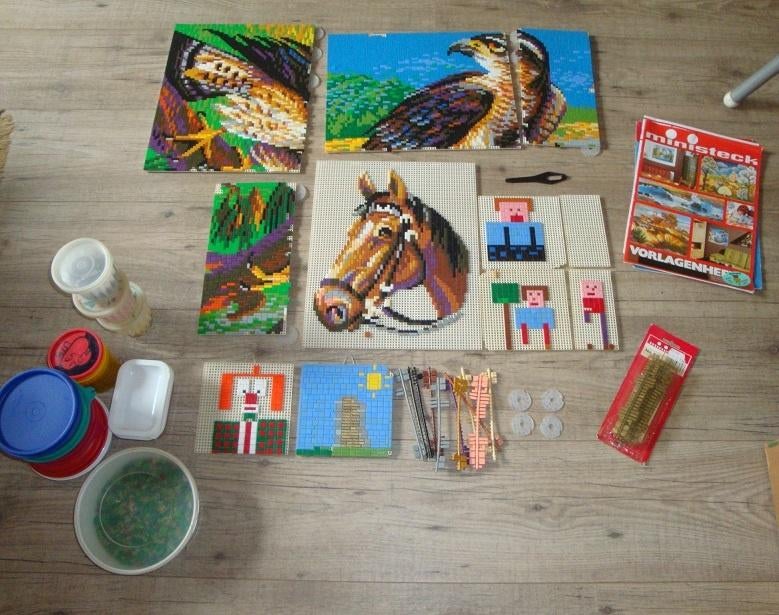 Heel veel Ministeck + alle accessoires, Hobby en Vrije tijd, Ministeck, Ophalen, Gebruikt, Losse ministeck of Strip