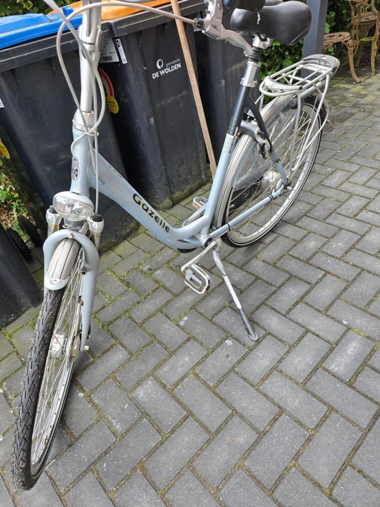 Gazelle orange special design grijs ice blue, Fietsen en Brommers, Ophalen, Gebruikt, Versnellingen, 56 cm of meer