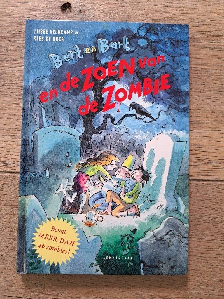 Kinderboek Bert en Bart en de zoen van de zombie, Ophalen of Verzenden, Zo goed als nieuw, Tjibbe Veldkamp en Kees de Boer, Fictie algemeen