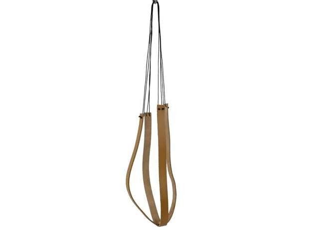 Ceramics Limburg Pelle leren planthanger nieuw €20, Leer, Nieuw, Ophalen of Verzenden, Info@ceramicslimburg.com
