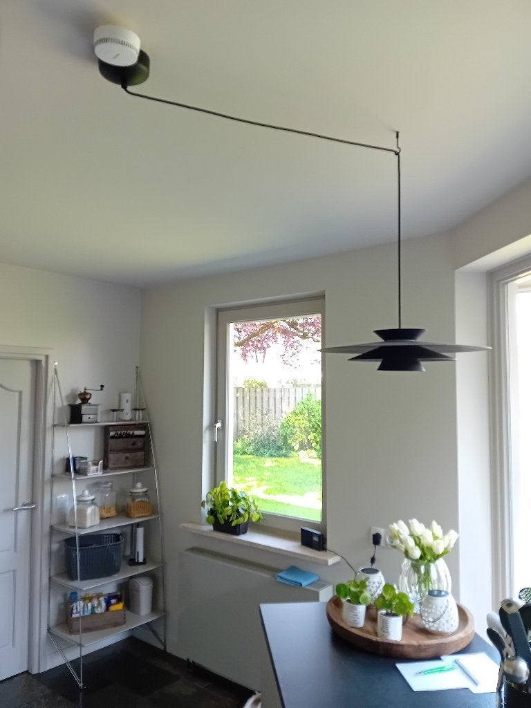Design hanglamp zwart incl. LED 3-staps dimbaar - Pauline, Ophalen, Overige materialen, Overige fittingen, Zo goed als nieuw