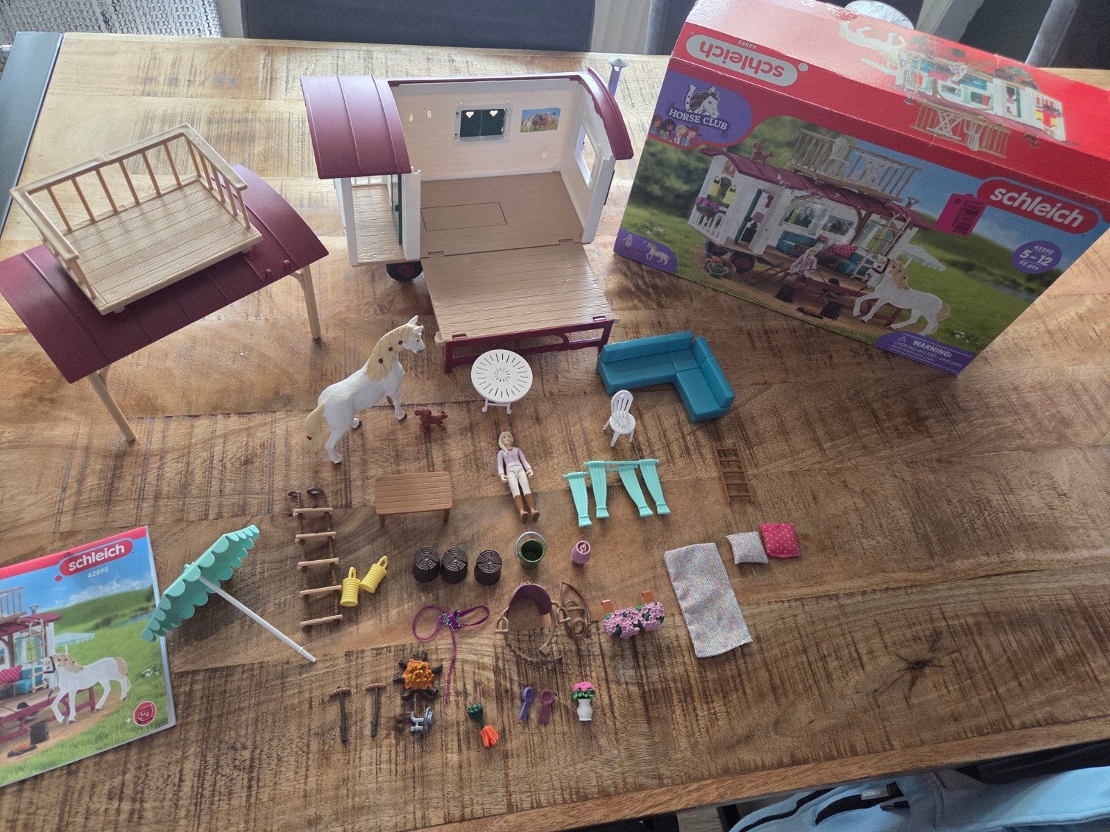 Schleich woonwagen., Ophalen, Zo goed als nieuw, Poppenhuis