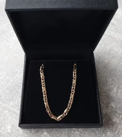 14 karaat gouden armband (18,5cm) [Valkenoog] {585}, Verzenden, Zo goed als nieuw, Goud, Goud
