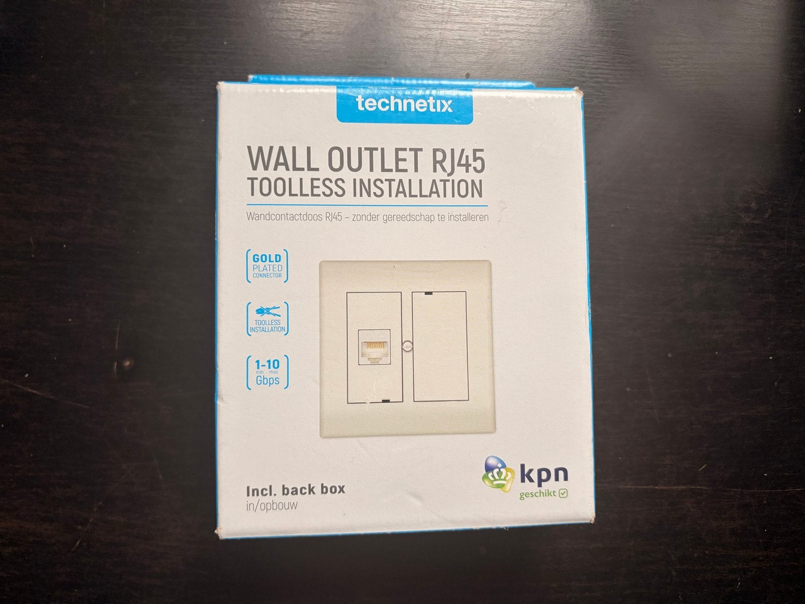Technetix RJ45 Wandcontactdoos - Toolless, KPN Geschikt, Ophalen, Nieuw