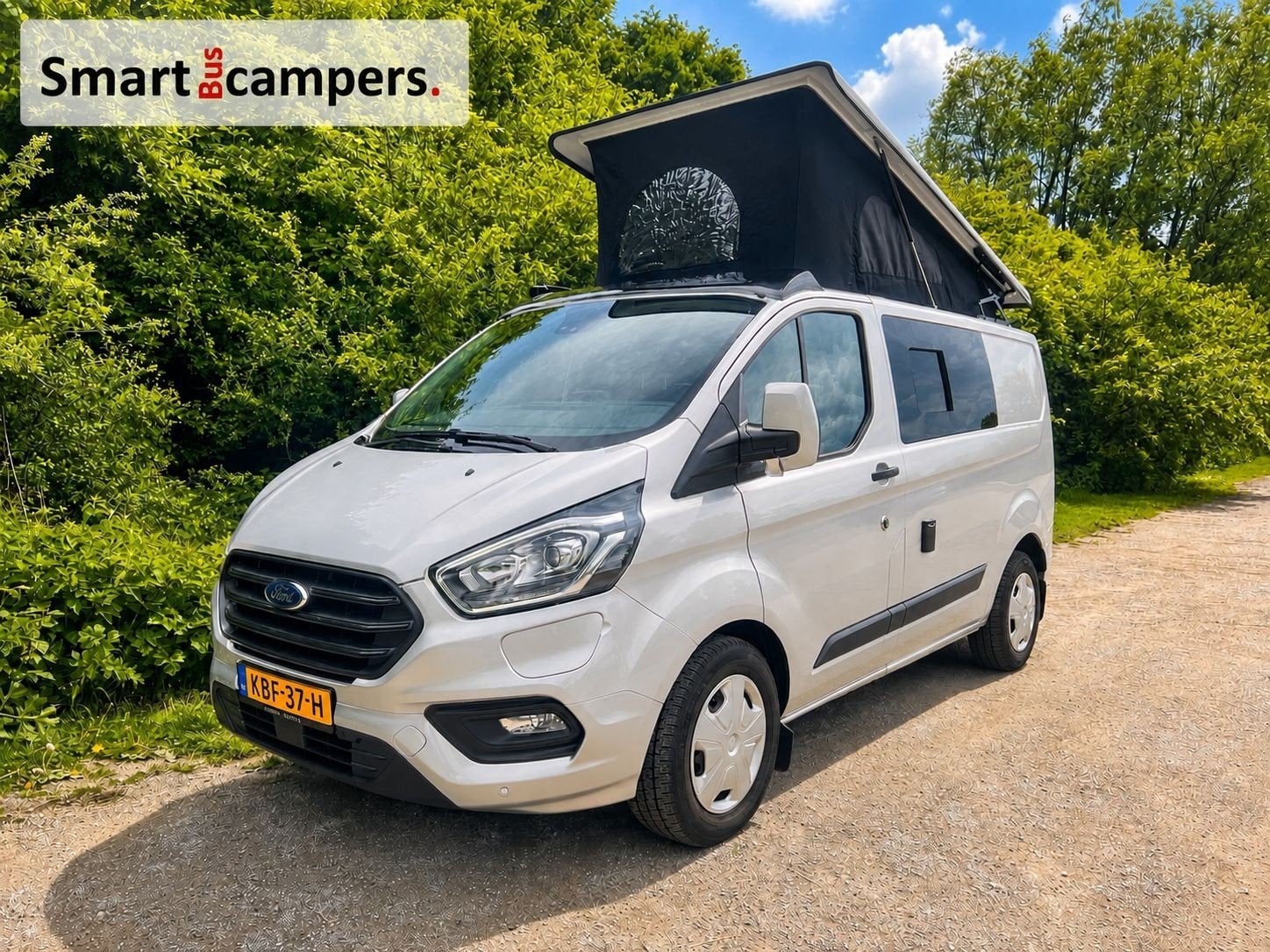 Ford transit custom PHEV camper. 20.500km, Automaat, Buscamper of Camperbus, Ford, Tot en met 2