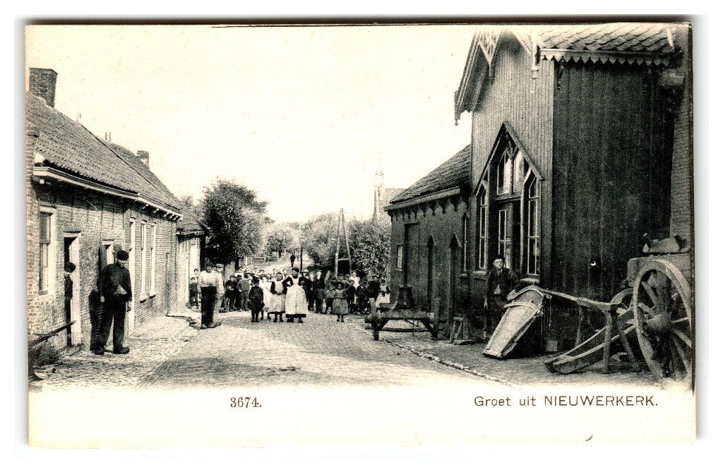 Nieuwerkerk, Groet uit Nieuwerkerk - Nauta 3674, Ophalen of Verzenden, Voor 1920, Ongelopen, Zeeland