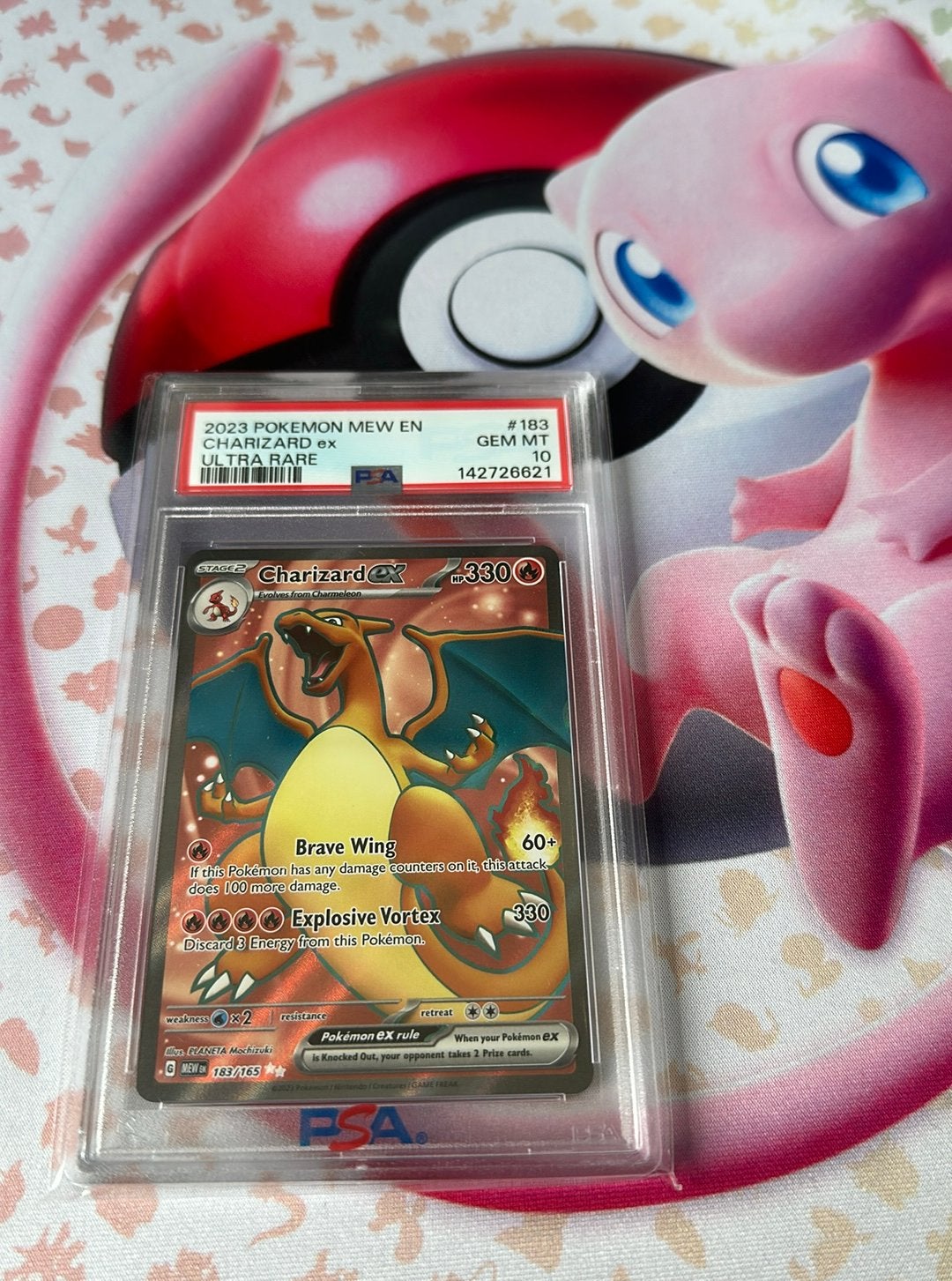 Pokemon 151 Charizard EX #183 PSA 10, Ophalen, Zo goed als nieuw