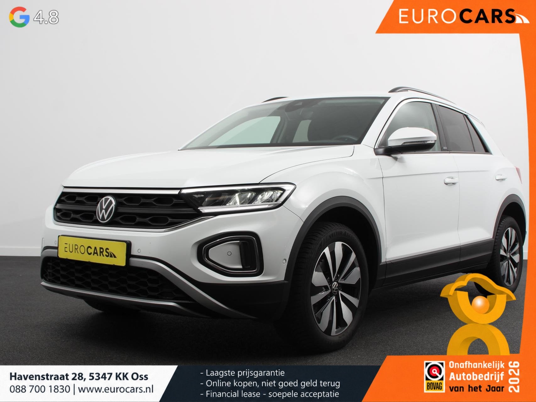 Volkswagen T-Roc 1.0 TSI 110pk Move Navigatie Apple Carpla/A, Auto's, Voorwielaandrijving, Stof, Gebruikt, Euro 6