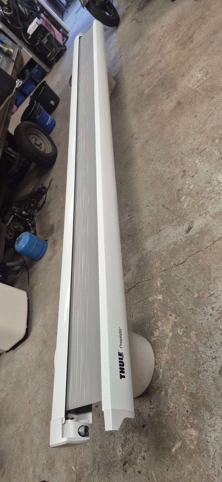 Thule Omnistor 6300 Luifel 3.75m Wit, Ophalen, Zo goed als nieuw