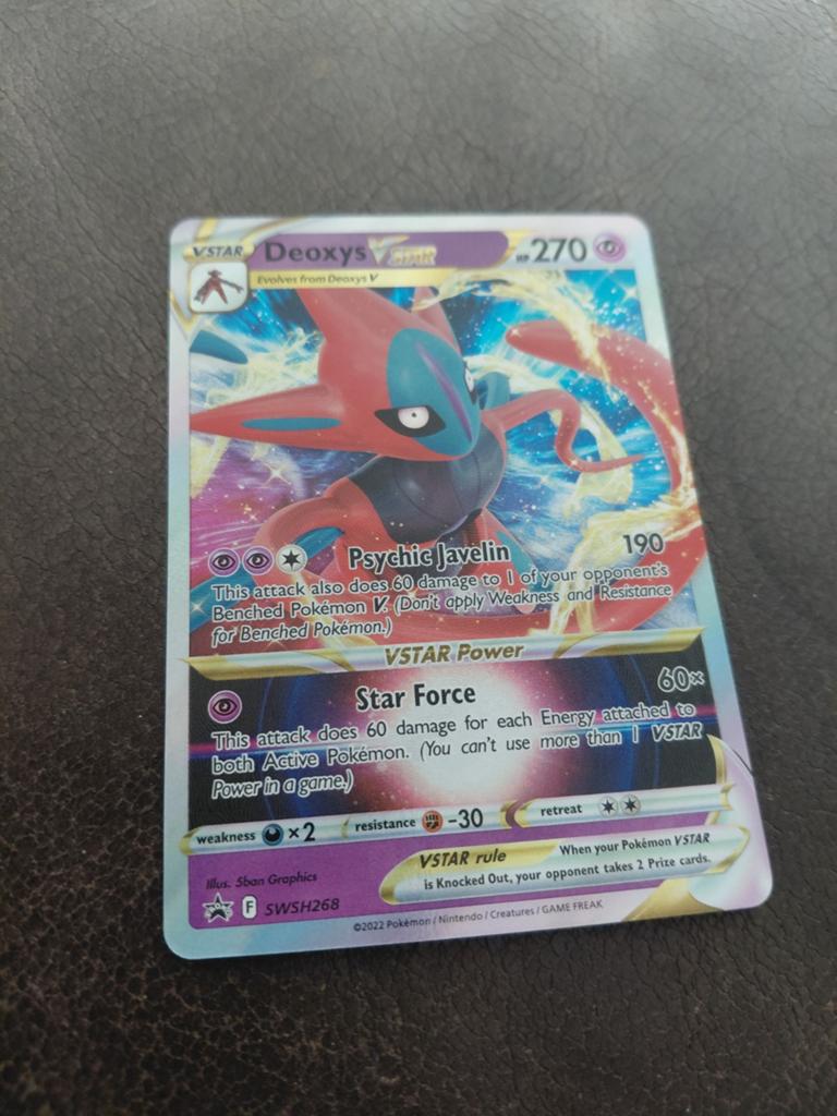 Deoxys VSTAR Pokémon Kaart SWSH268 - Zo goed als nieuw, Ophalen, Zo goed als nieuw, Losse kaart