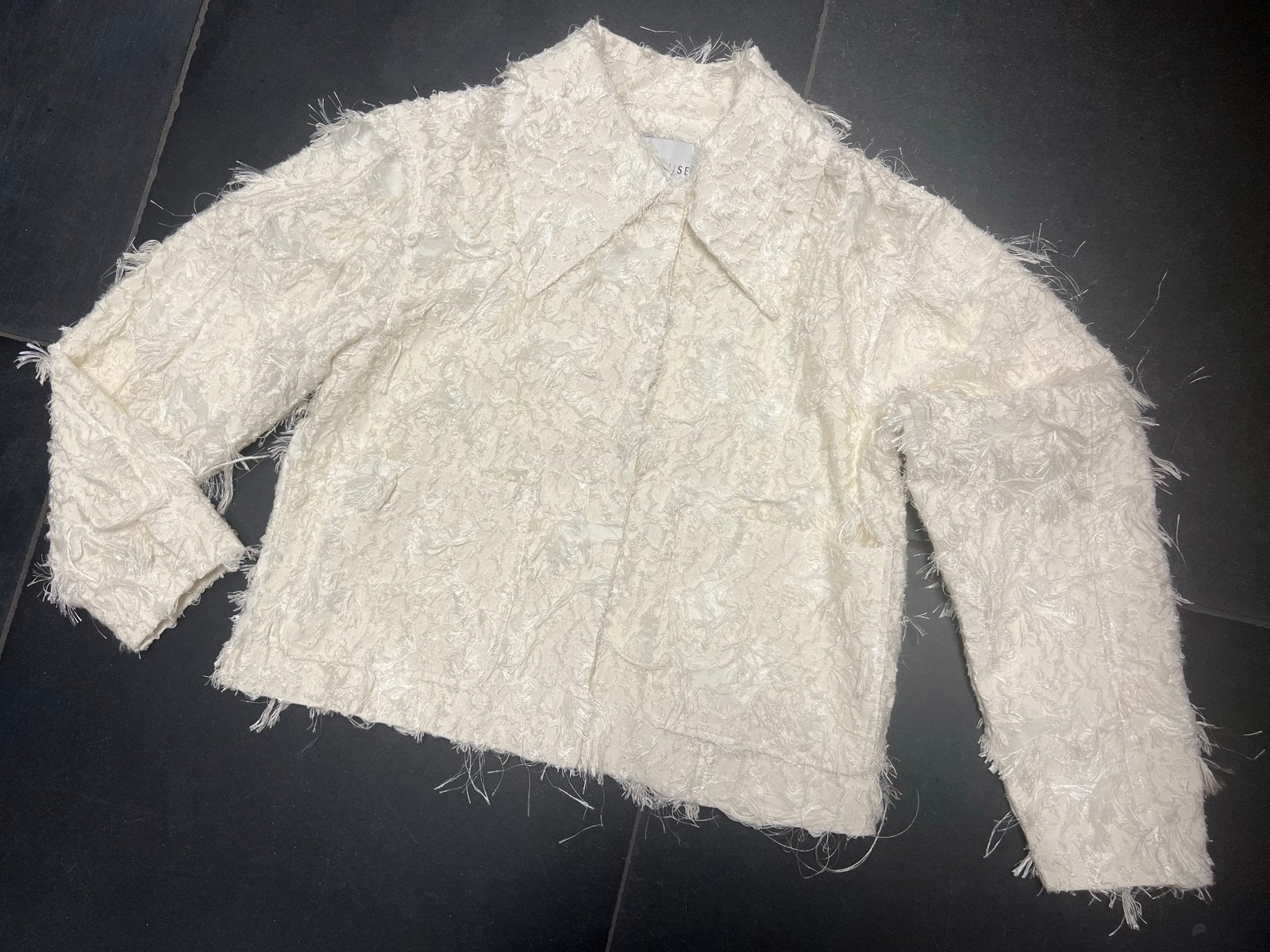 CPH MUSE Crèmekleurig Jasje met Franjes - Maat M, Verzenden, Nieuw, Maat 38/40 (M), Wit