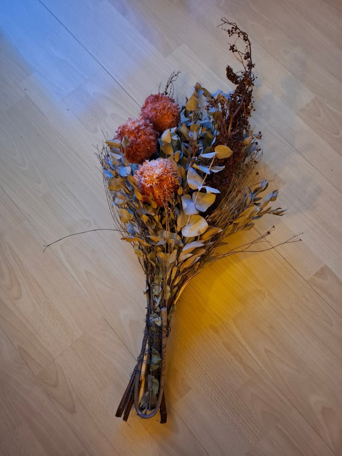 Droogboeket, Ophalen