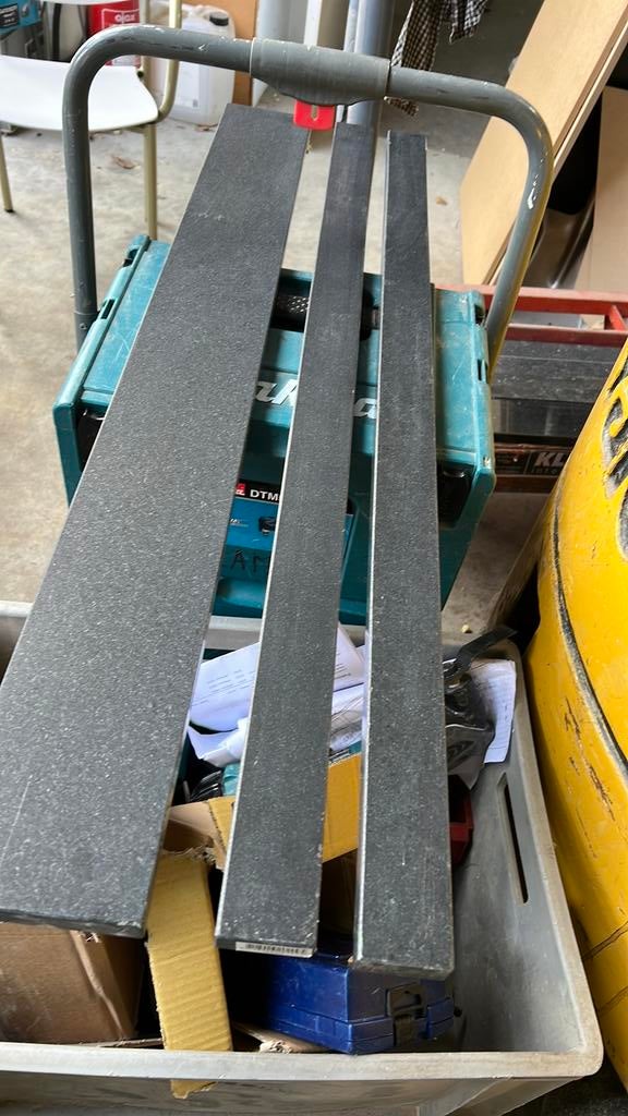 2x grijze basalt dorpel 2x 103 x 5 x 2 cm, Ophalen, Hardsteen, Overige typen, Nieuw