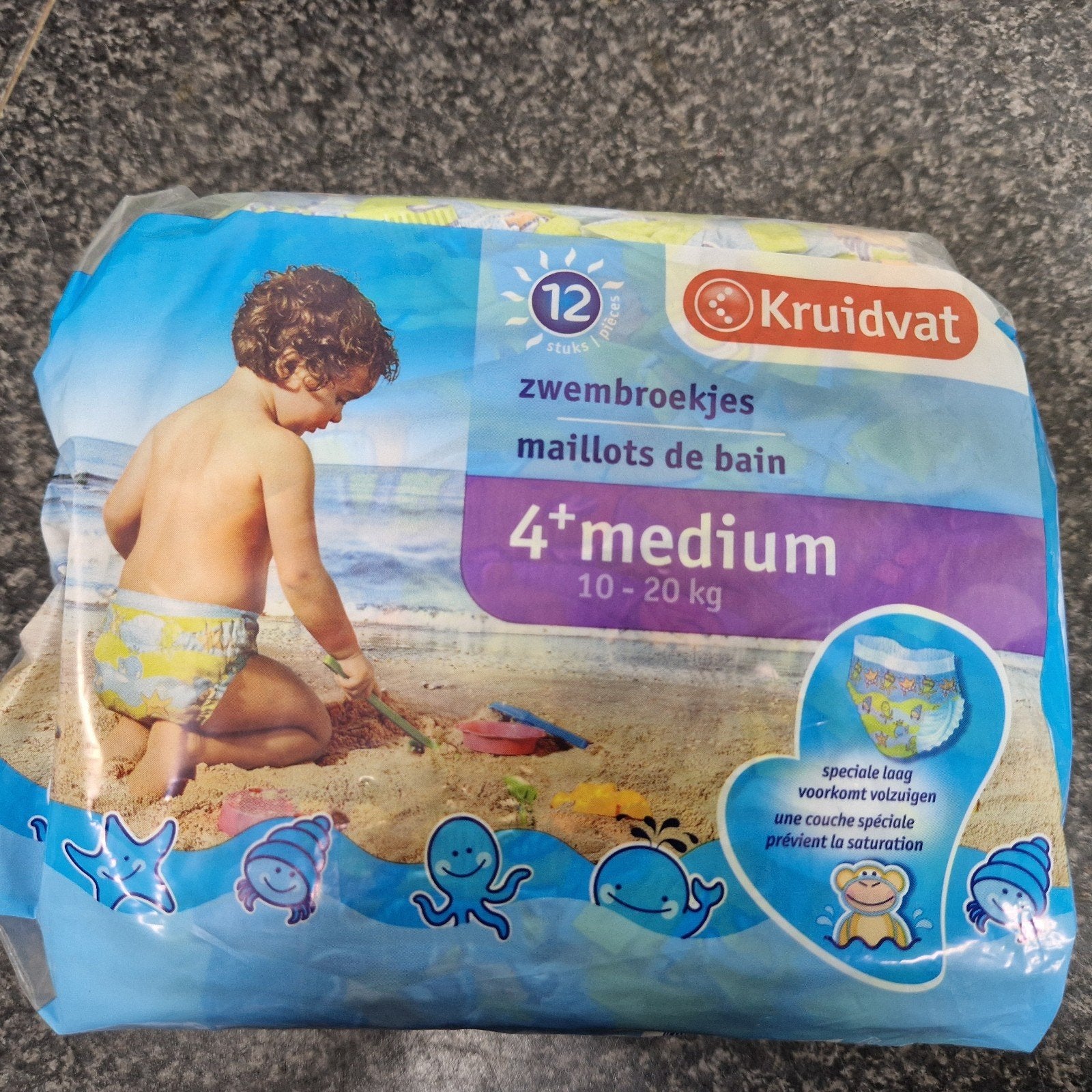 Kruidvat Zwembroekjes 4+ Medium (10-20 kg) - 2x12 stuks, Ophalen of Verzenden, Nieuw, Kruidvat