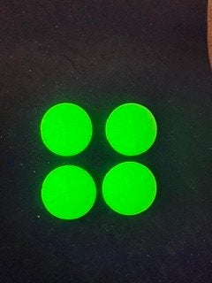 uranium kristalglas knopen Tsjechische cabochons, Ophalen of Verzenden