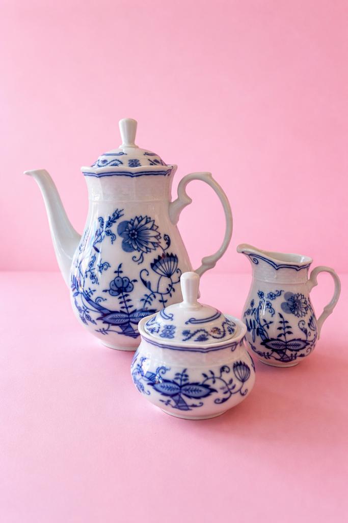 Chinees koffieservies: koffiekan, melkkan en suikerpot, Ophalen of Verzenden