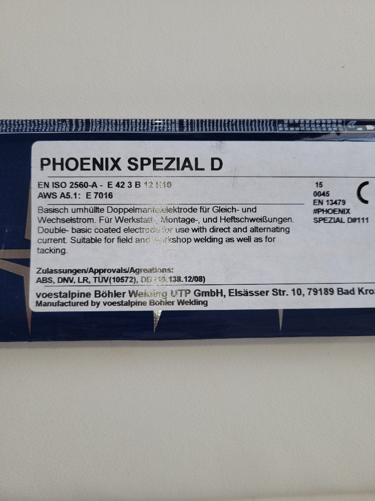 Elektroden Phoenix Spezial D 3,2 mm laselektroden., Doe-het-zelf en Verbouw, Ophalen, Nieuw, Minder dan 150 ampère, Elektroden