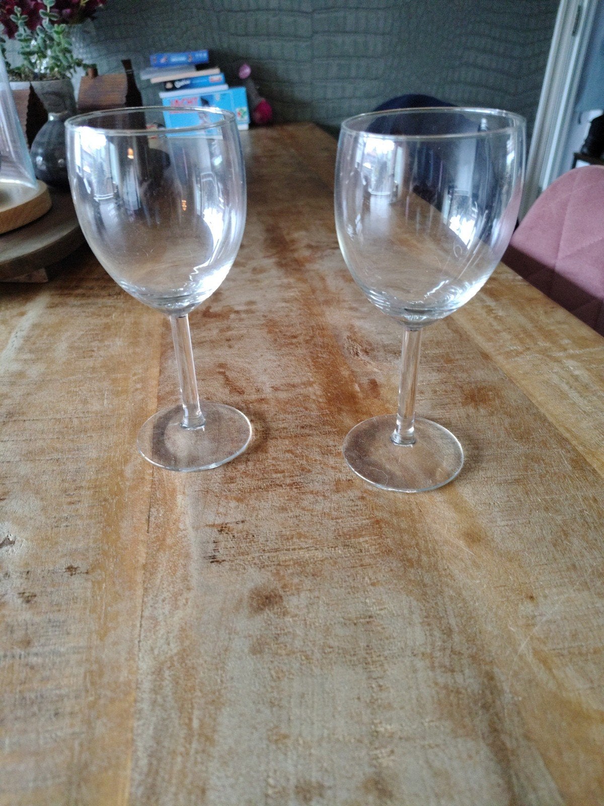 gratis 2 kleine wijnglazen, Ophalen, Glas, Overige stijlen, Glas of Glazen